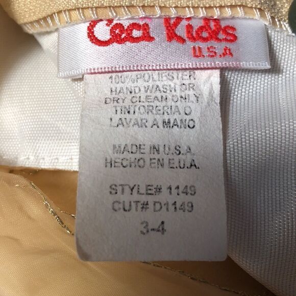 Floral Sparkle Lace  over Satin over Crinoline Soecial Occasion Dress 3/4 - Picture 8 of 8